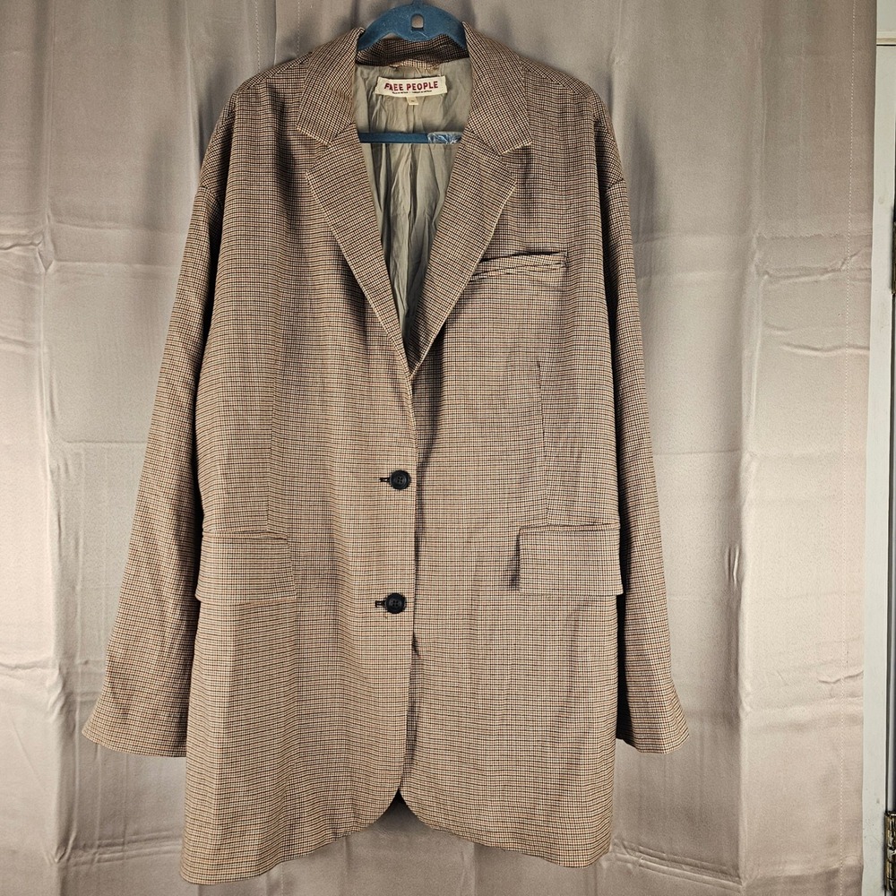 Free People Womens Ginger Combo Reggie Blazer XL